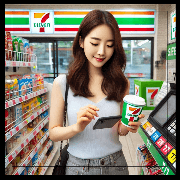 세븐일레븐 재고 조회 하기