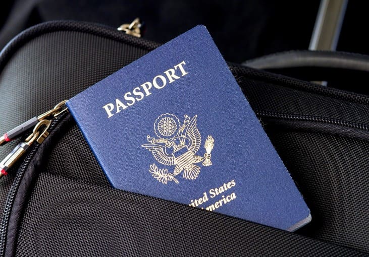 Passport, passport in bag pocket, Travel