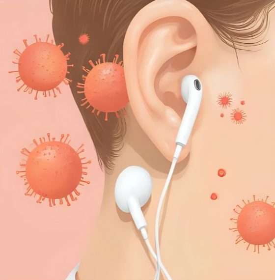 이어폰, 헤드셋의 세균