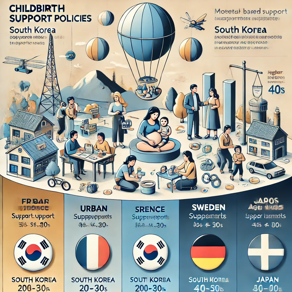 출산 지원금 한눈에 비교 (국가별, 지역별, 연령별 지원 차이)
