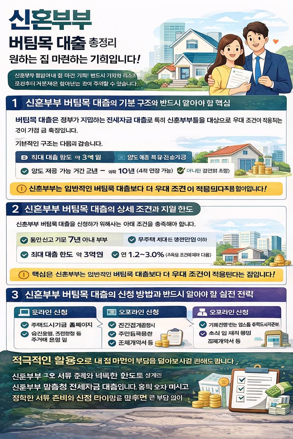 신혼부부 버팀목 대출 완벽 정리