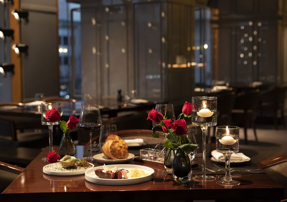 화이트데이 호텔 레스토랑 식사