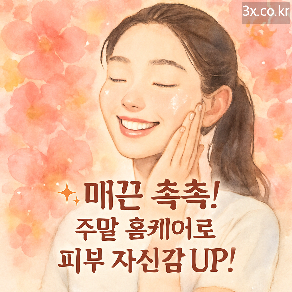 ✨ 매끈 촉촉! 주말 홈케어로 피부 자신감 UP!