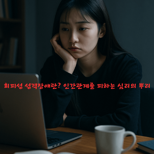 회피성성격장애, 성격장애, 인간관계심리, 자존감회복, 사회불안, 내성적심리, 관계회피, 정신건강정보, 심리학칼럼, 감정심리