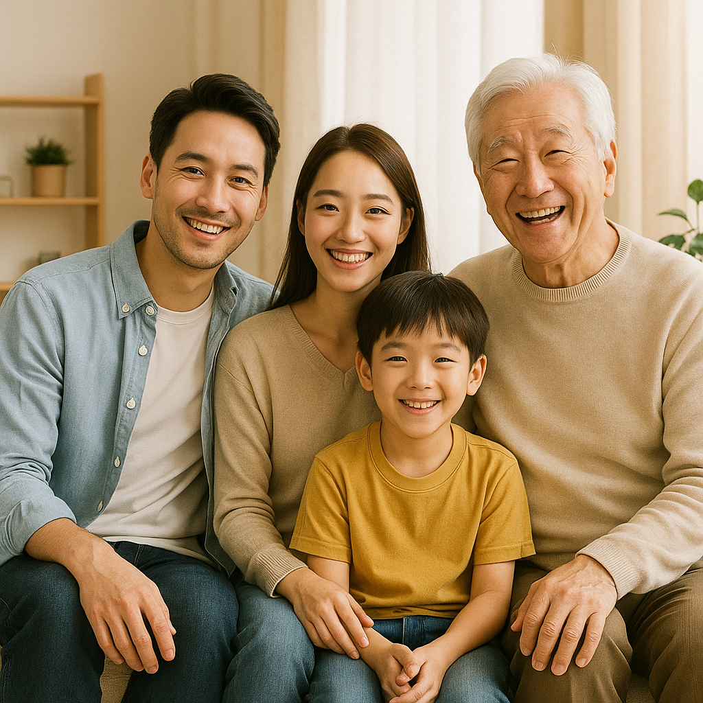 화목한 가족 모습