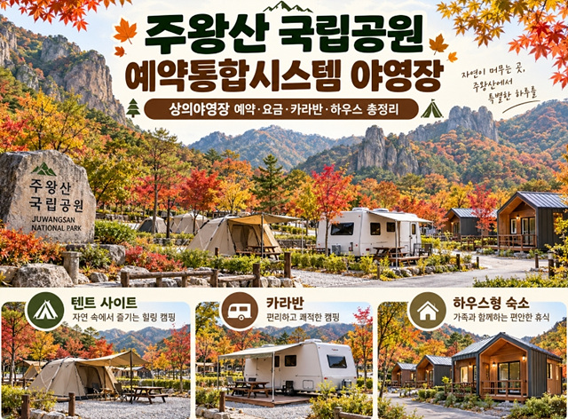 주왕산 국립공원 예약통합시스템 야영장
