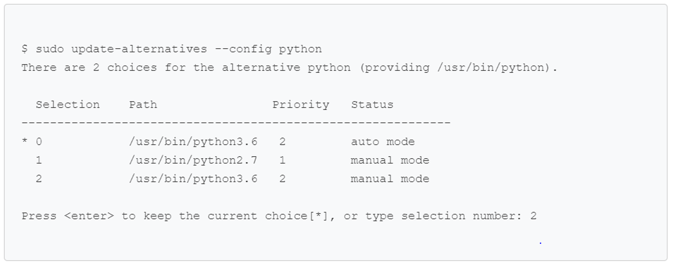 python 버전 선택
