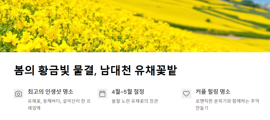양양 여행지 BEST 10