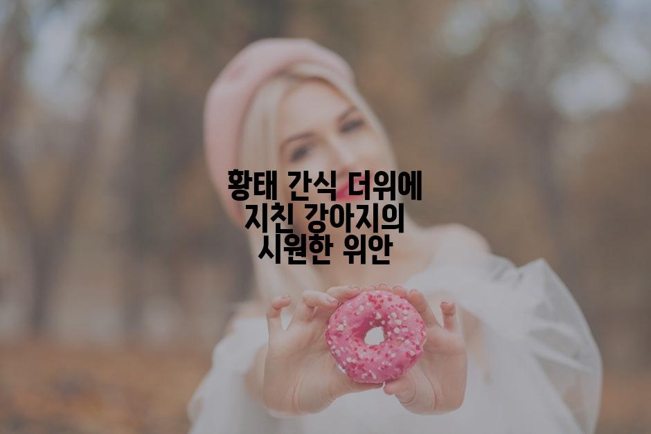 황태 간식 더위에 지친 강아지의 시원한 위안