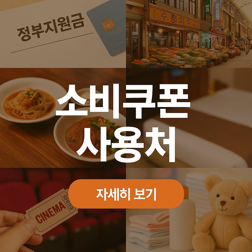 민생회복 소비쿠폰 사용처