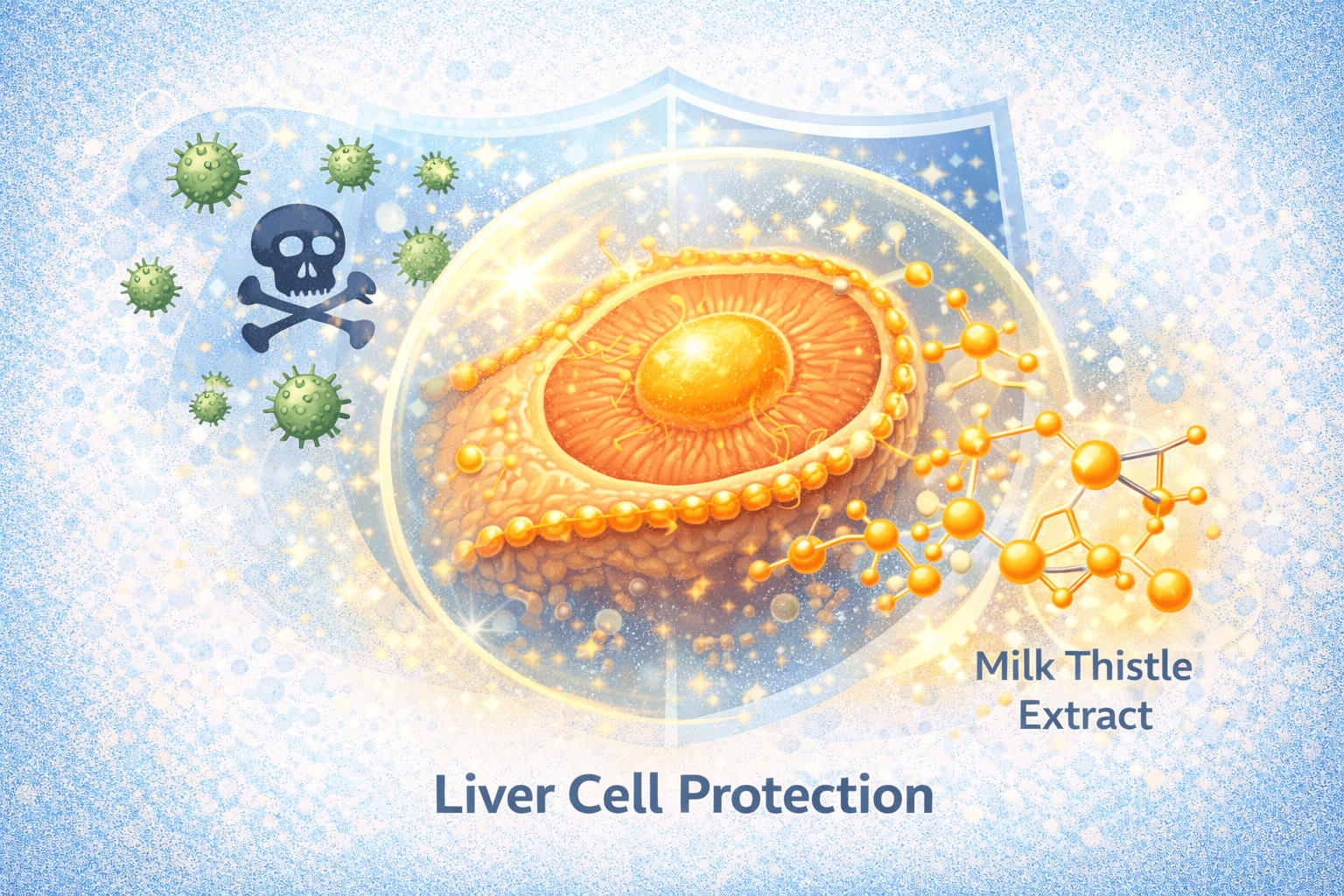 실리마린과 간세포 보호 작용