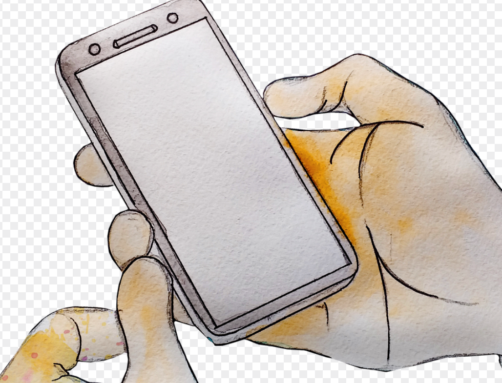 안드로이드 스마트폰으로 캡처하고 있는 모습