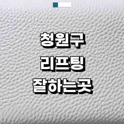 청주 청원구 리프팅 병원