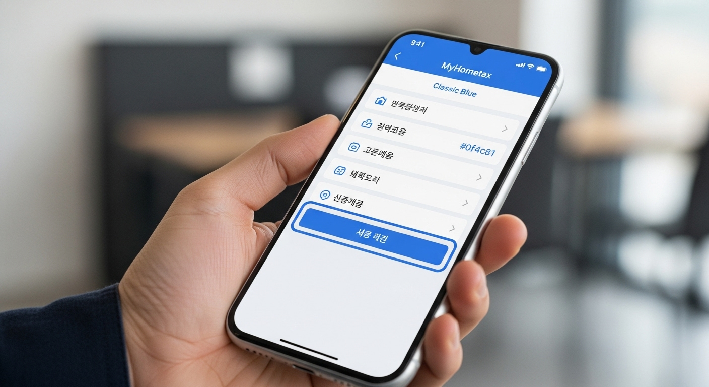 손택스 앱 '환급금 조회' 메뉴 화면, 국세 환급금 확인 과정