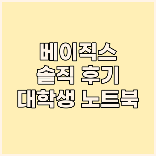 베이직스 2024 베이직북14 솔직 ..