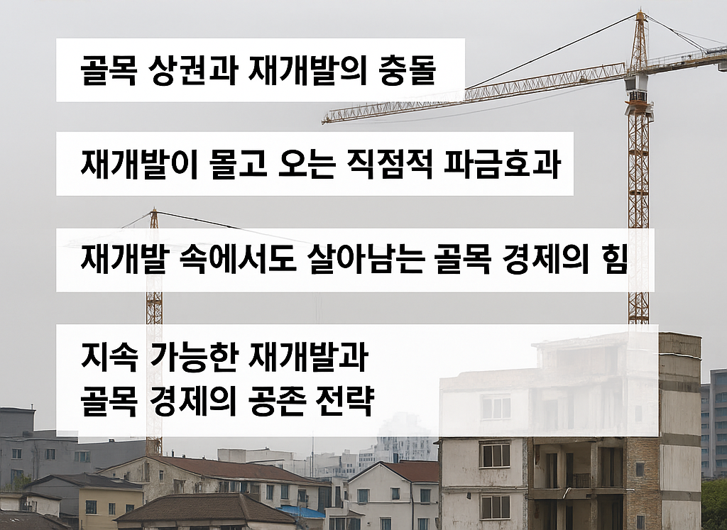 재개발이 골목 경제에 미치는 파급력