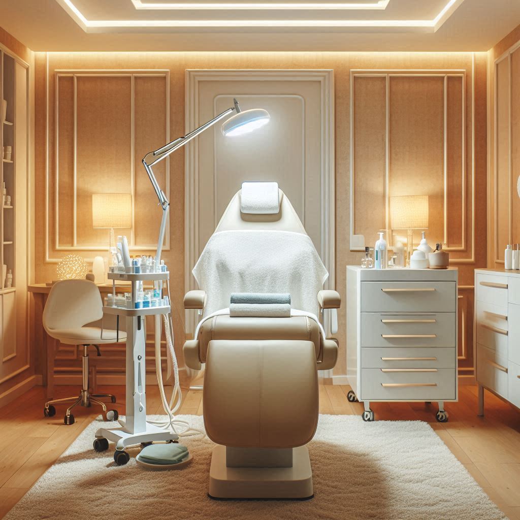 피부,체형관리 샵 배경