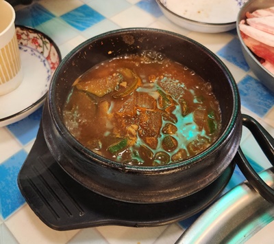 파절이세겹살된장찌개