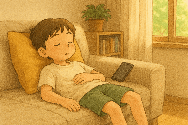 시나리오 문단 - 준서가 선택한 낮잠시간