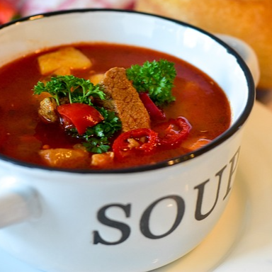 불닭 소스를 이용한 매운 수프