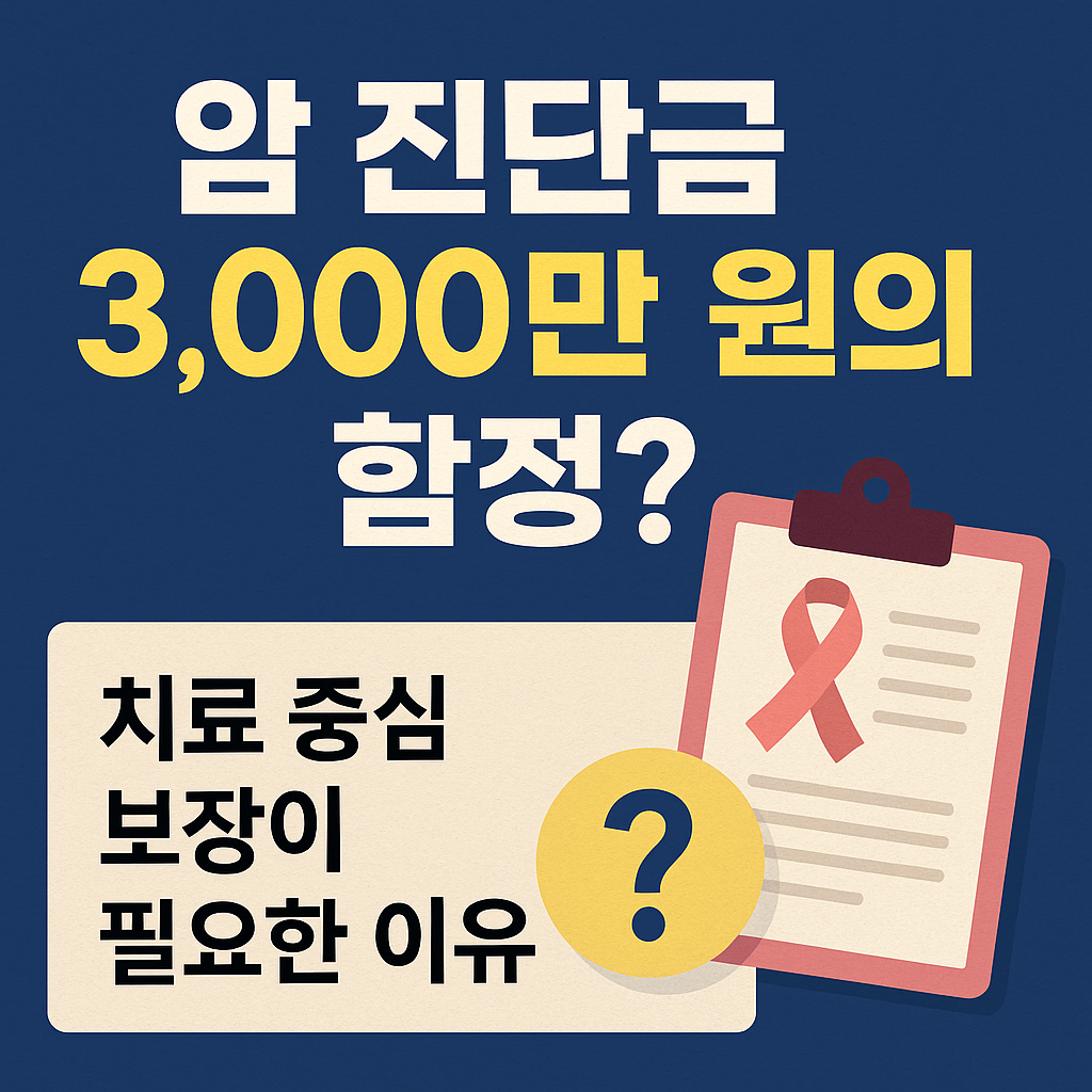 암 진단금 3,000만 원의 함정? 치료 중심 보장이 필요한 이유