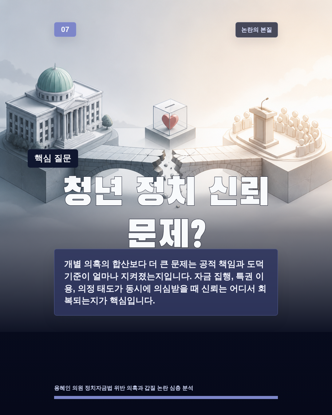 청년 정치 신뢰 문제?