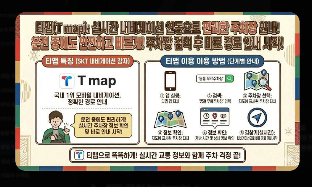 명절 무료주차장 확인(2026년, 설 연휴, 개방 현황)(+ 조회 방법)