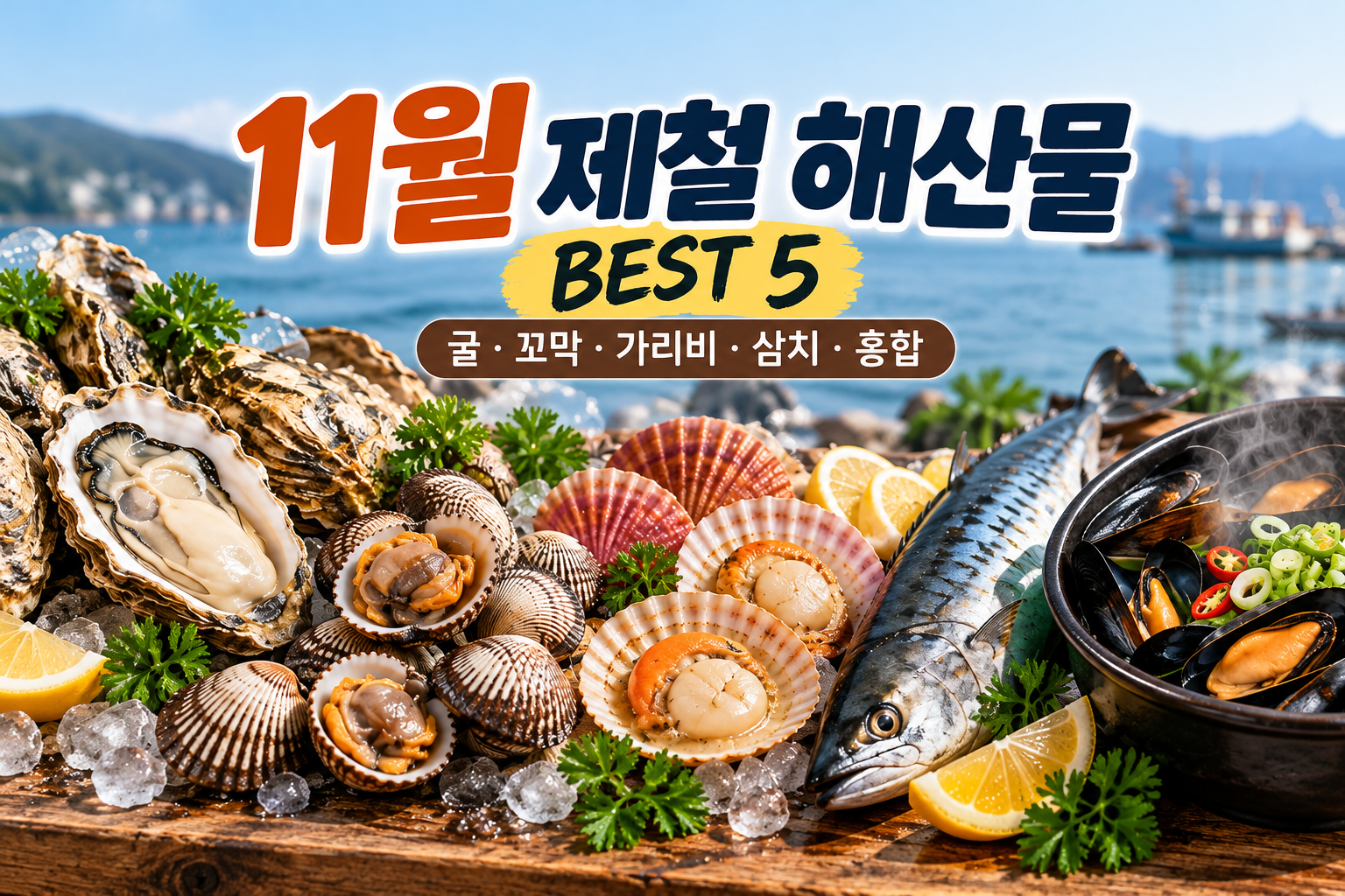 11월제철해산물 best5