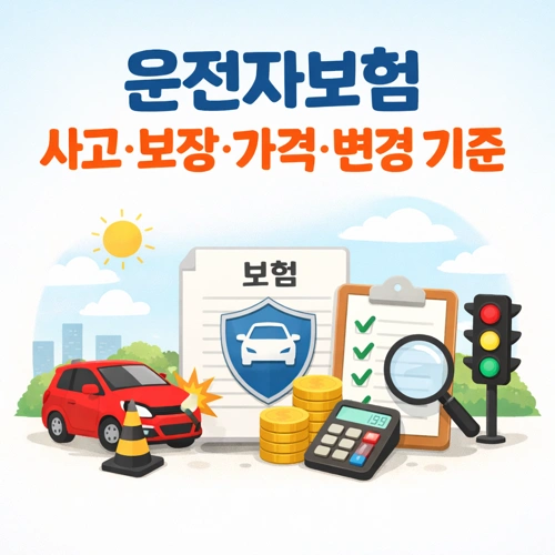 운전자보험 사고&middot;보장&middot;가격&middot;변경 기준 썸네일