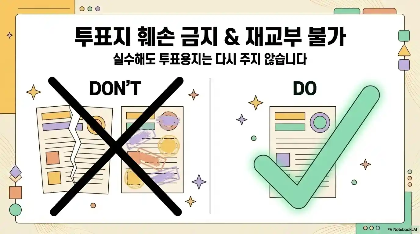 투표지 훼손 금지