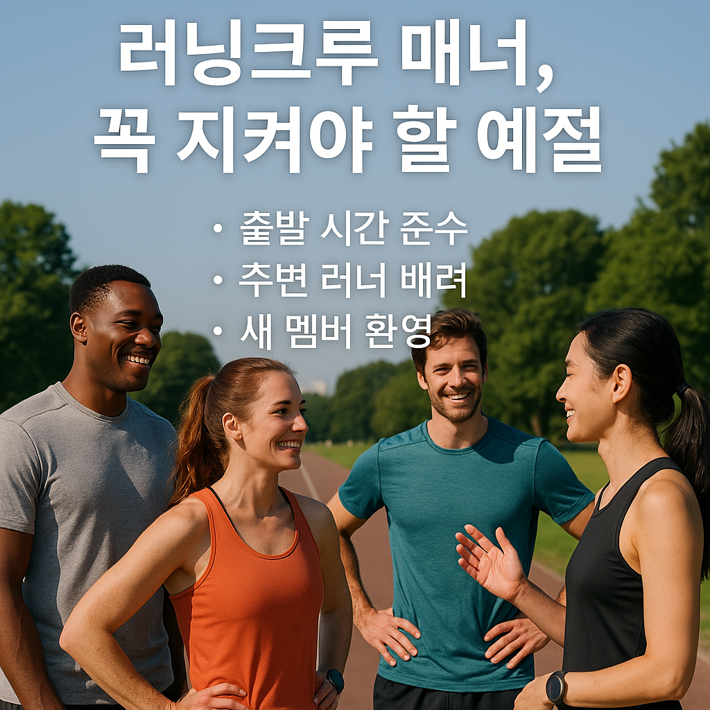 러닝크루 매너 관련 사진