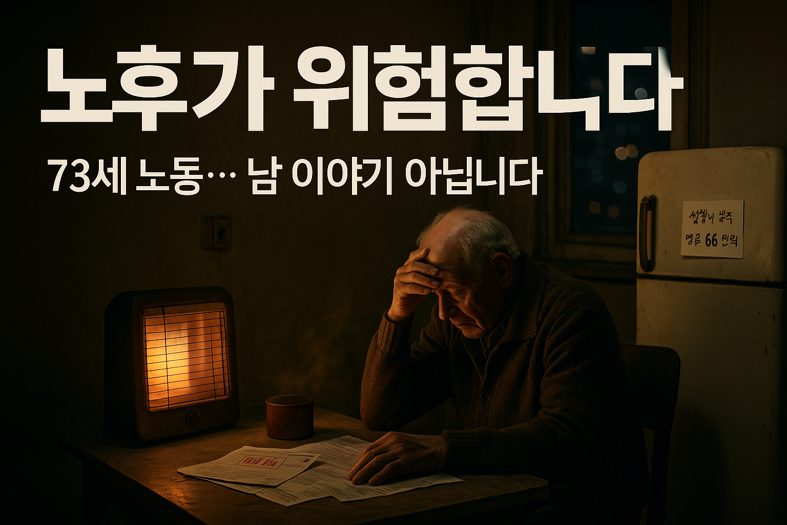 노인_노후를 걱정하고 있는 모습