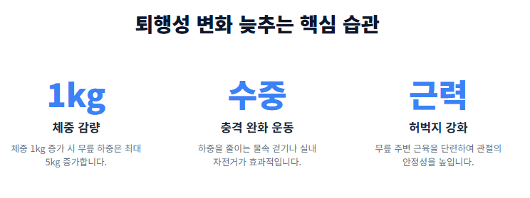 무릎 통증 원인