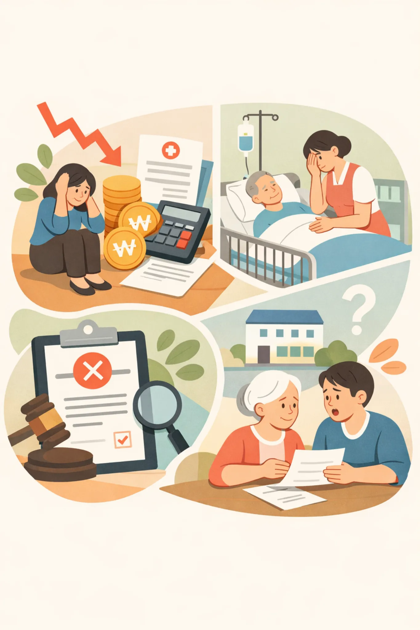 가입 전 꼭 확인해야 할 간병인보험 단점 사례5