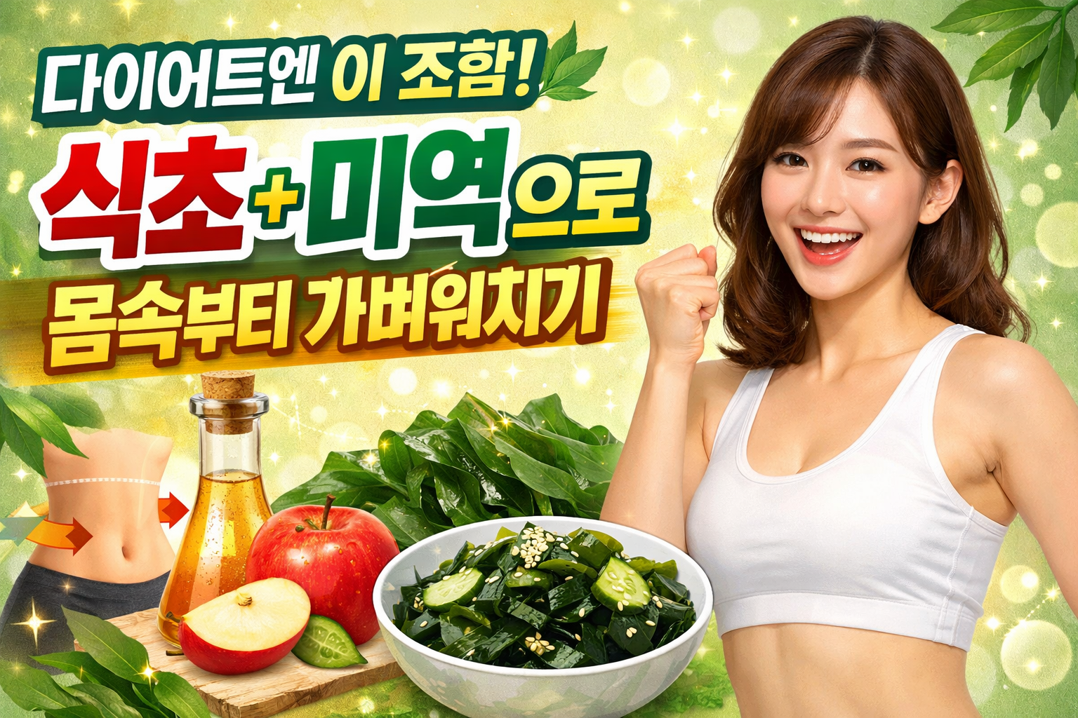 식초+미역