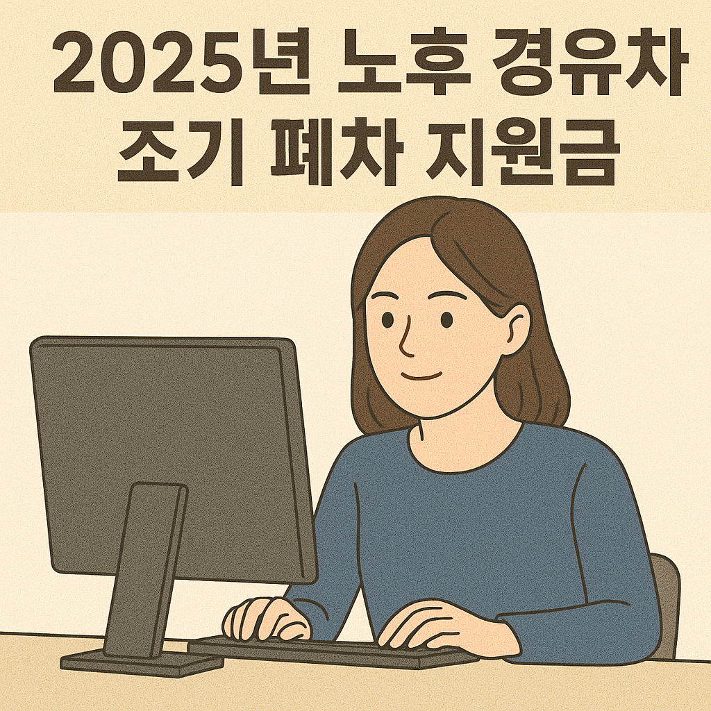 2025년 노후 경유차 조기 폐차 지원금 신청 방법 관련 사진