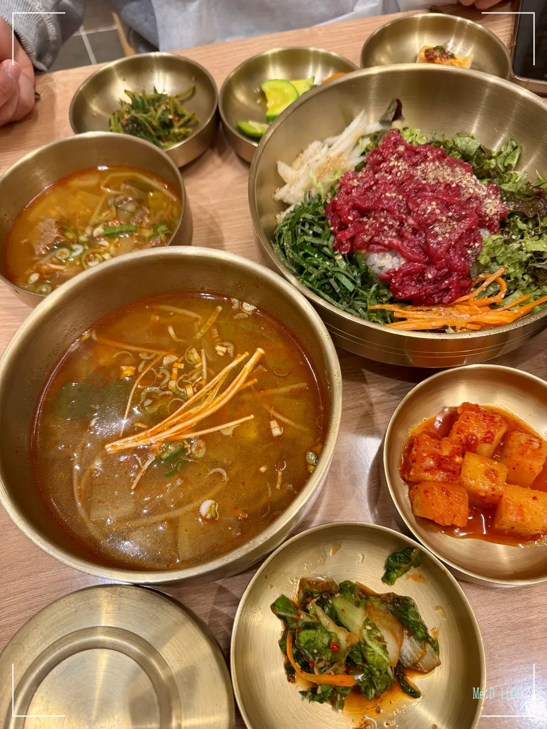 밀양-아리랑시장-한우국밥-육회비빔밥-소고기국-녹두전-파전-영남정