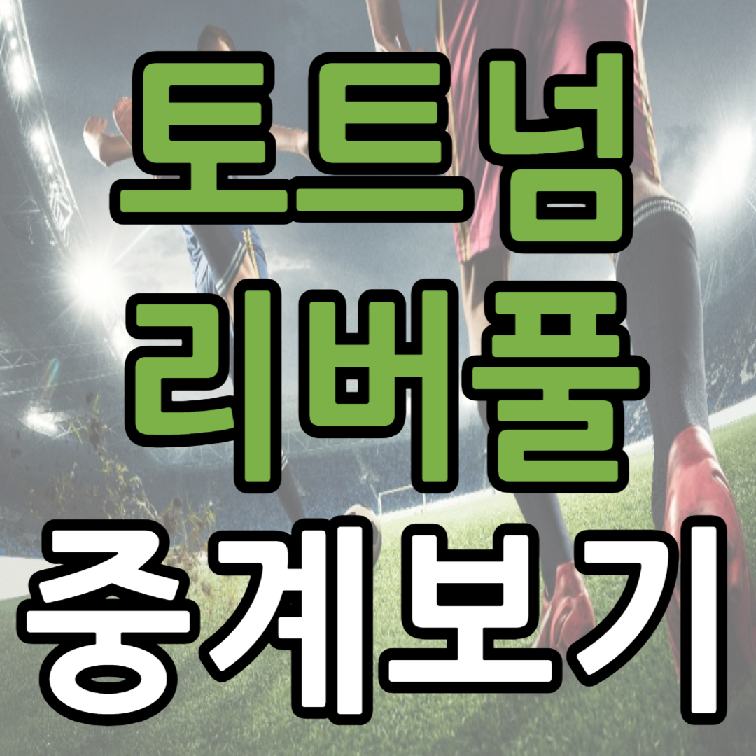 토트넘 리버풀 중계 일정(+ 무료 시청 방법)