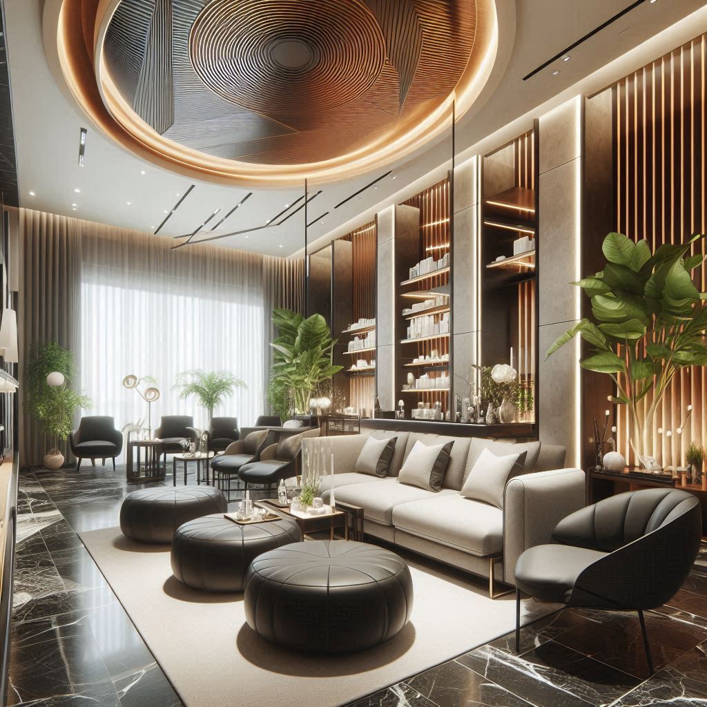 피부,체형관리 샵 배경