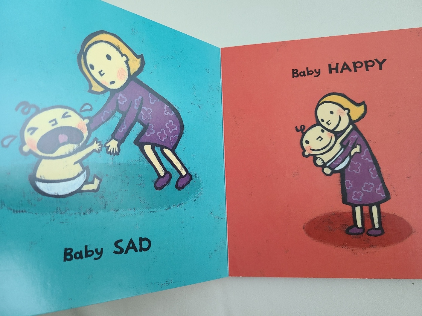 보드북 내용 중 happy sad 표현