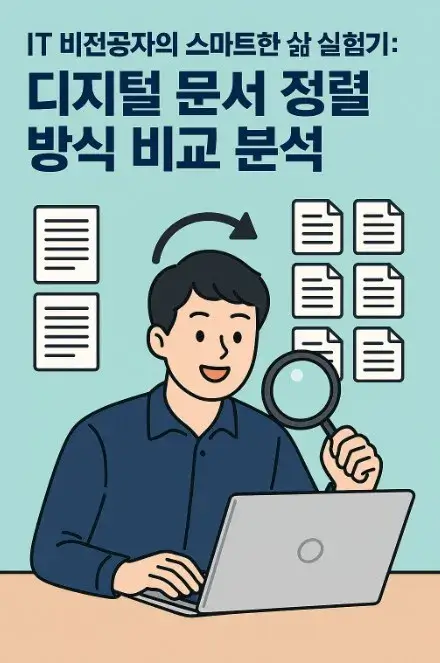 50대 IT 비전공자의 스마트한 삶 실험기: 디지털 문서 정렬 방식 비교 분석