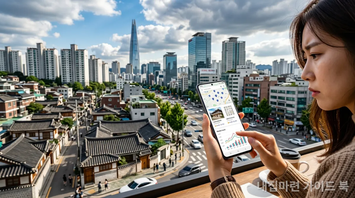 2026년 부동산 시장 전망을 확인하는 한국인의 모습