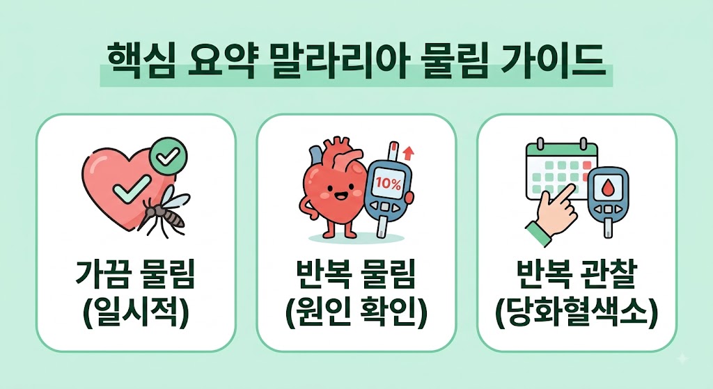 말라리아 모기 물린 자국 특징 있을까? 일반 모기와 구별하는 방법