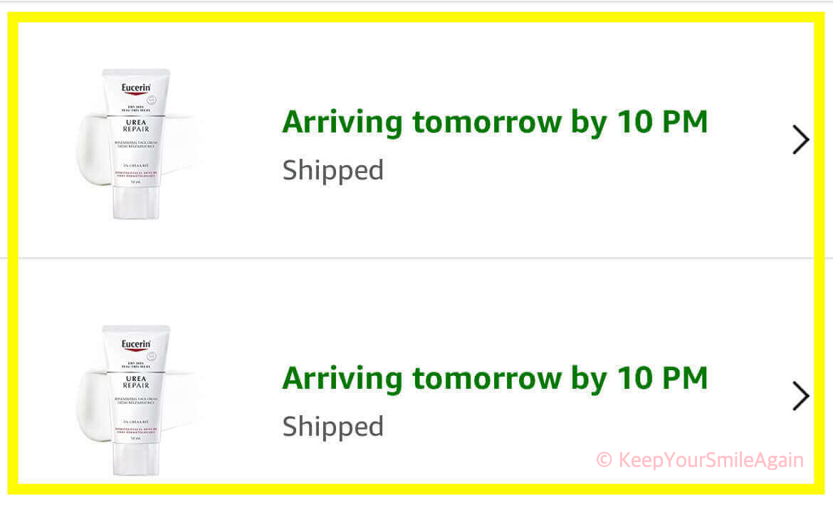 아마존 배송 중인 유세린 우레아 리페어