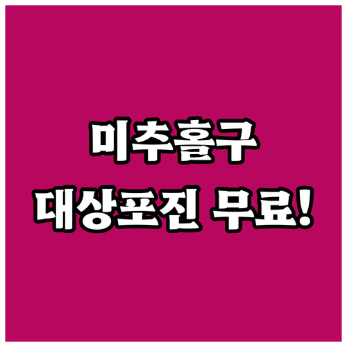 2025 미추홀구 어르신 대상포진 무..