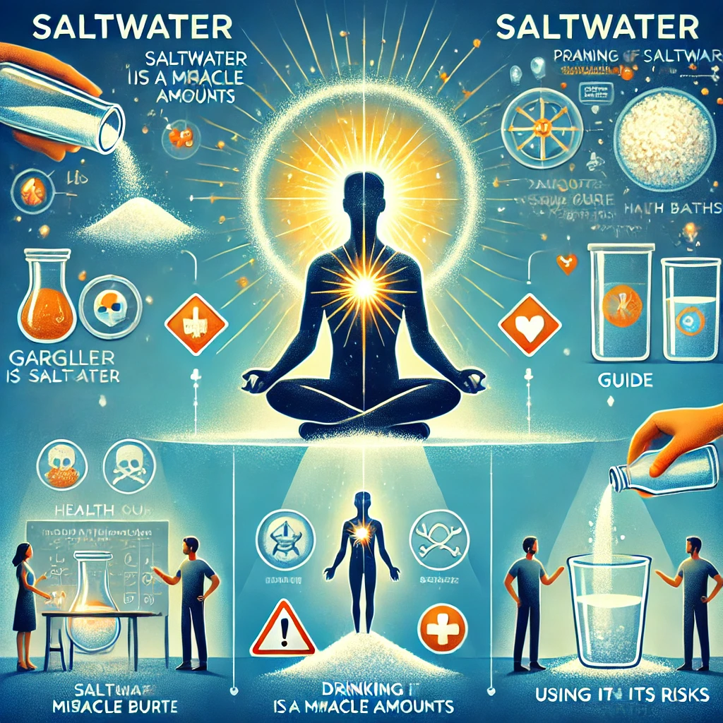 소금물의 효능과 복용법,만병통치약 논란에 대한 견해 이미지