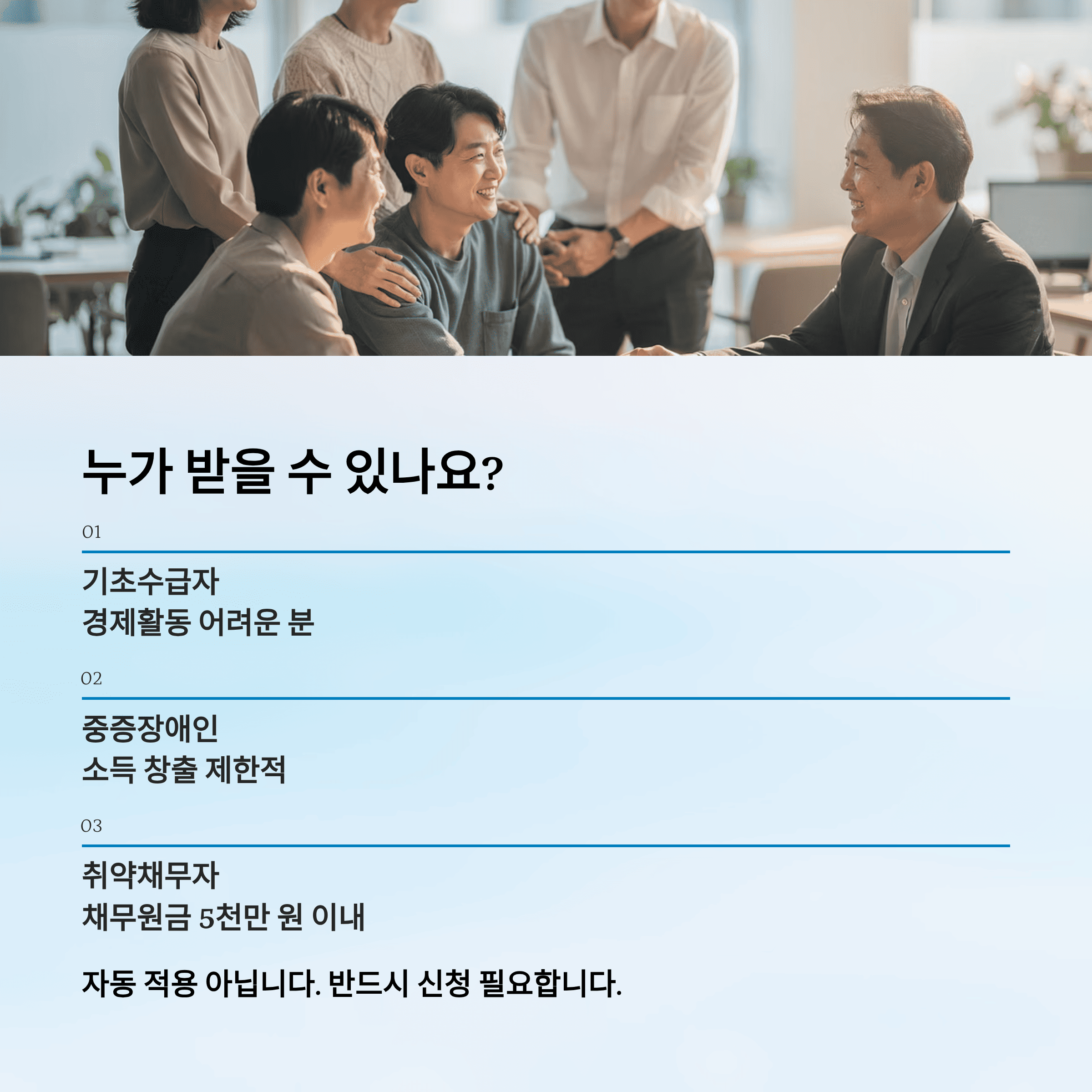 취약 채무자 특별 면책 5000만 원으로 확대