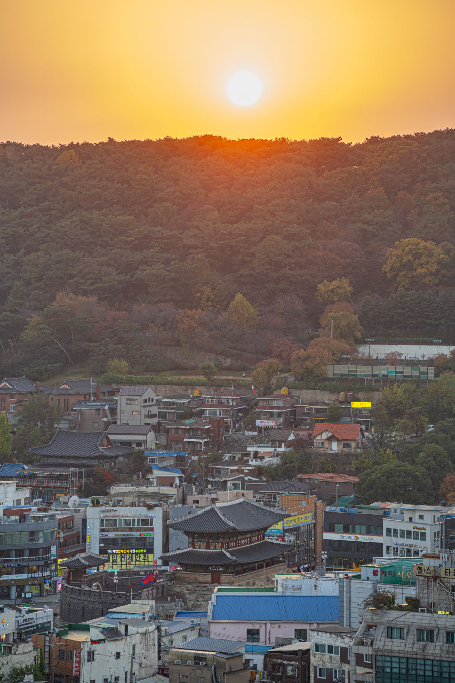 수원제일교회 노을빛전망대 일몰