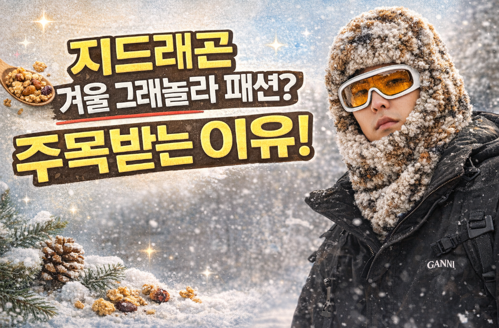 지드래곤 겨울 그래놀라 패션, 왜 이렇게 화제일까?