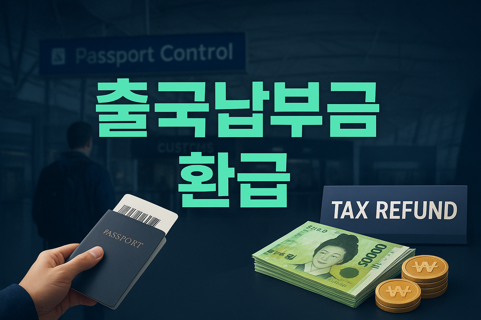 출국 납부금 환급 안내